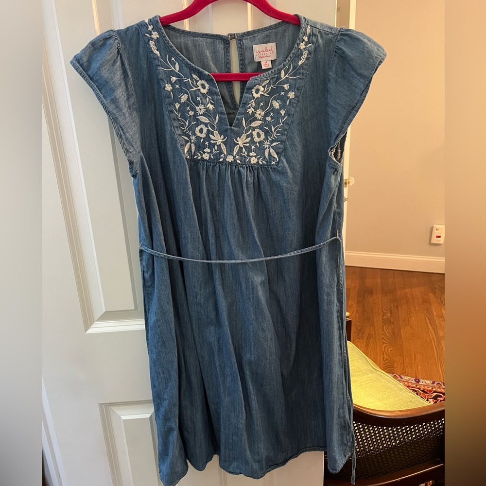 Maternity Denim Dress Ingrid and Isabel